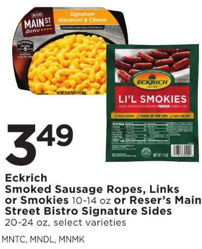 Eckrich Smoked Sausage Ropes, Links or Smokies