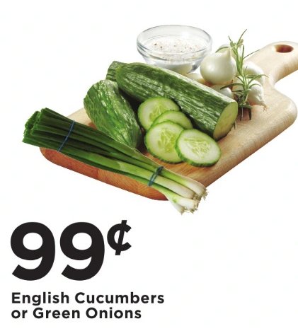 English Cucumbers or Green Onions