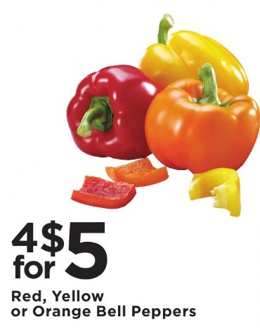 Red, Yellow or Orange Bell Peppers