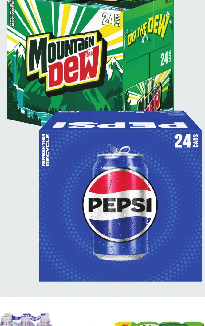 Pepsi, Diet Pepsi, Mountain Dew or Starry