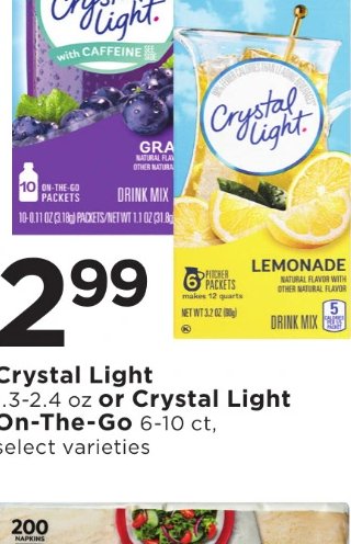 Crystal Light On-The-Go or Crystal Light