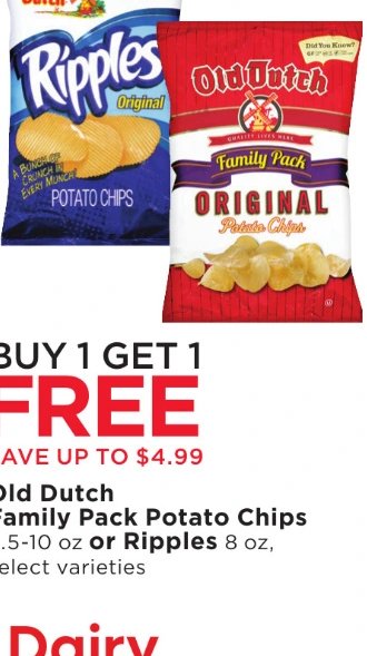 Old Dutch Family Pack Potato Chips