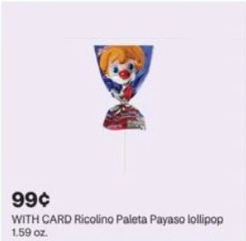 Ricolino Paleta Payaso lollipop