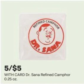 Dr. Sana Refined Camphor