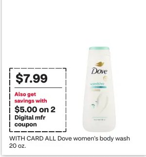 Dove women's body wash