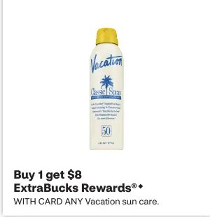 Vacation sun care.