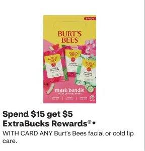 Burt's Bees facial or cold lip care
