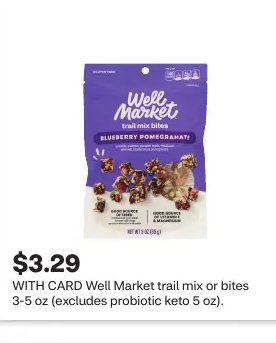 Well Market trail mix or bites