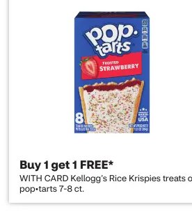 Kellogg's Rice Krispies treats or pop-tarts