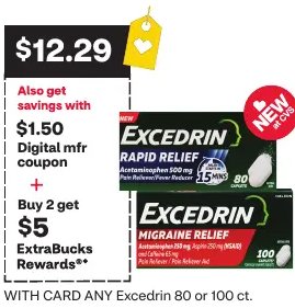 ANY Excedrin