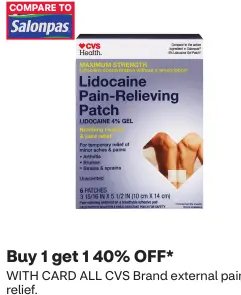 CVS Health Lidocaine Pain-Relieving Patch