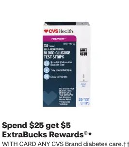 CVS Health Blood Glucose Test Strips