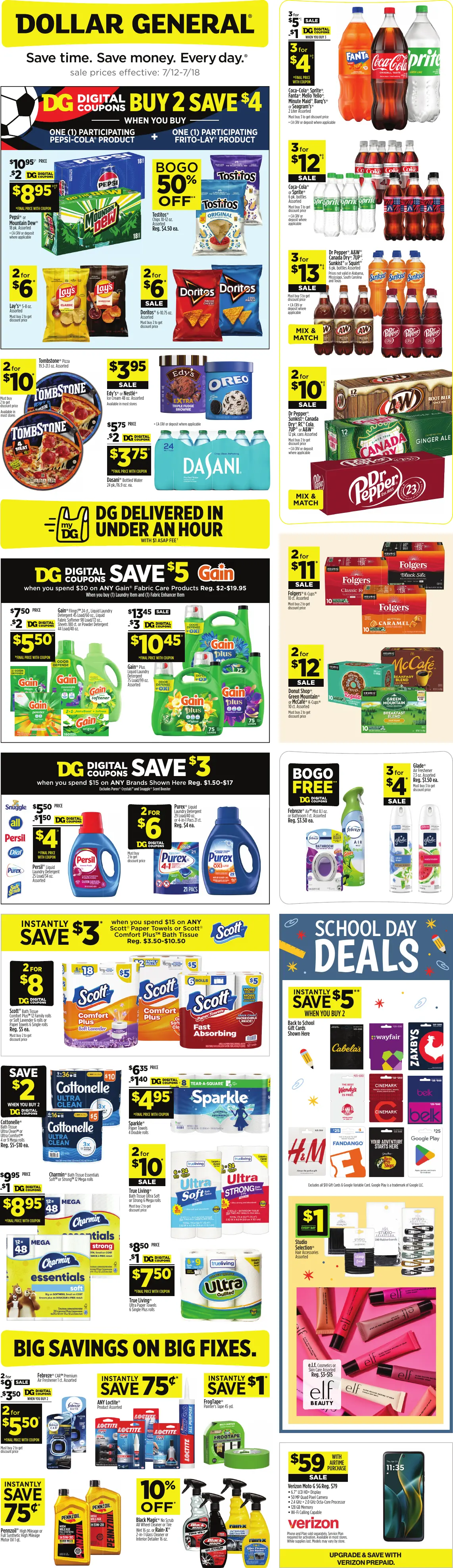 Dollar General Weekly Ad Page 1