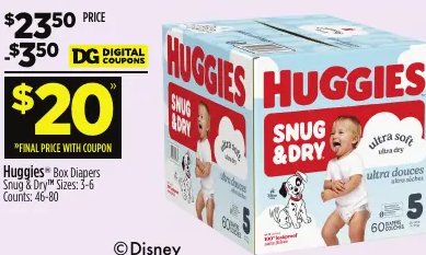 Huggies® Box Diapers Snug & Dry®