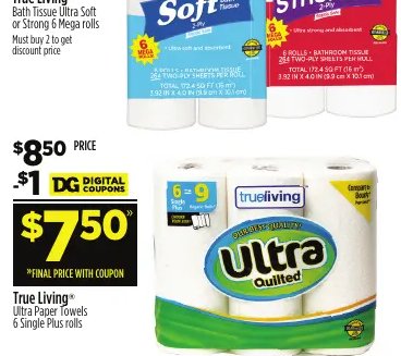 True Living™ Bath Tissue