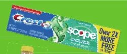 Crest + Scope Toothpaste