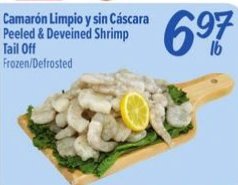Camarón Limpio y sin Cáscara