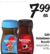 Café Instantáneo Nescafé