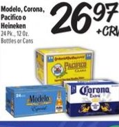 Modelo, Corona, Pacífico o Heineken