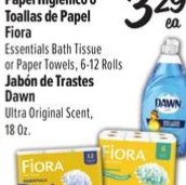 Papel Higiénico o Toallas de Papel Fiora