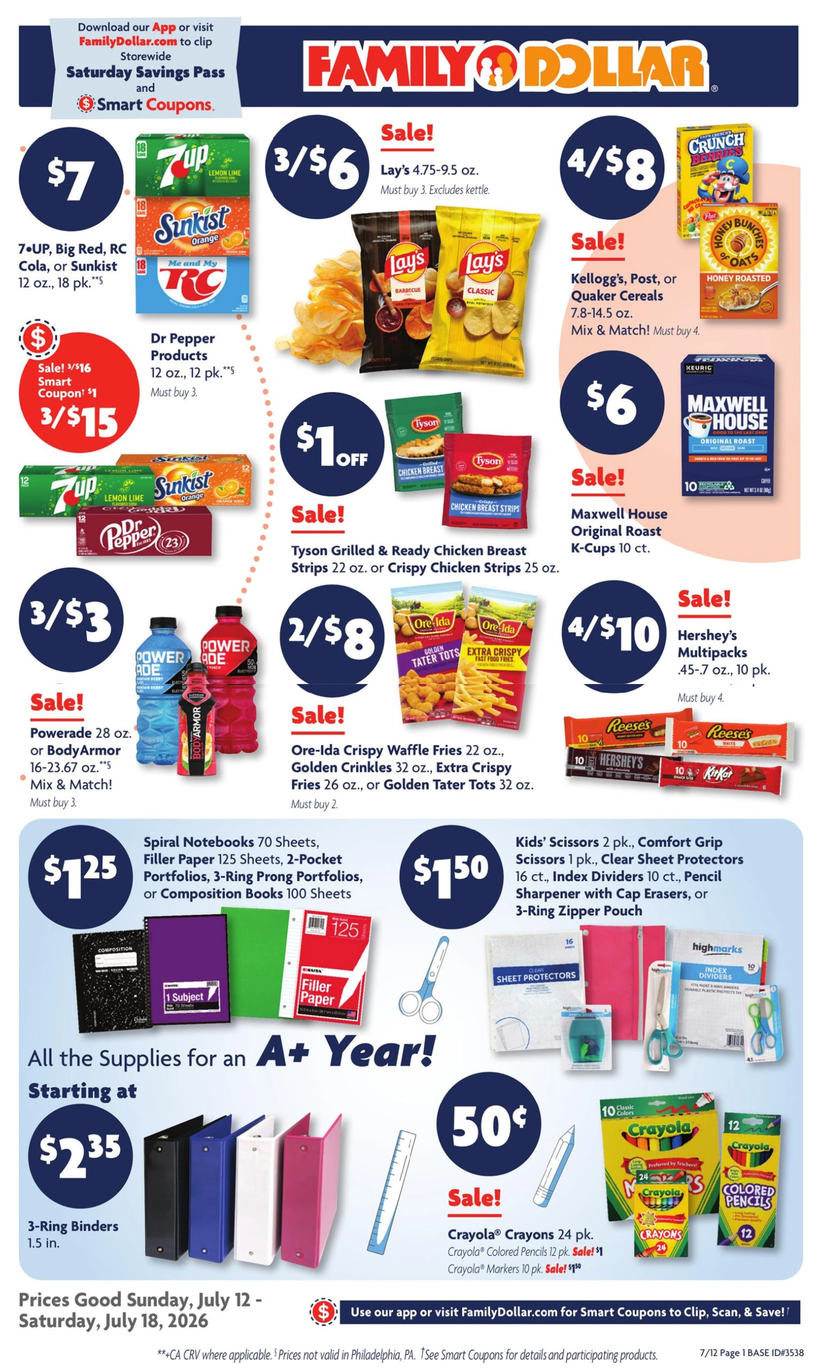 Family Dollar Weekly Ad Page 1