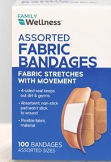 Family Wellness Assorted Fabric Bandages