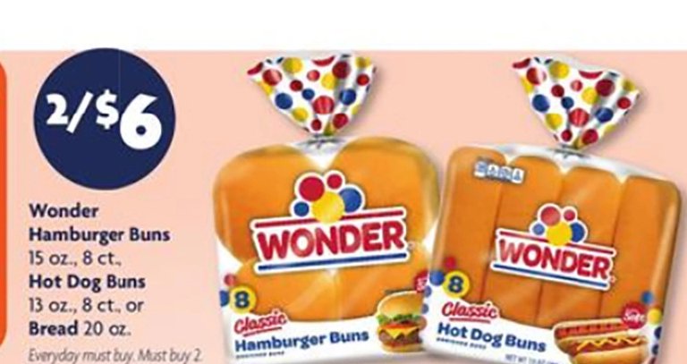 Wonder Hamburger Buns