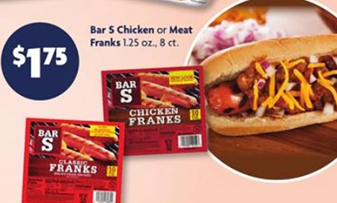 Bar S Chicken or Meat Franks