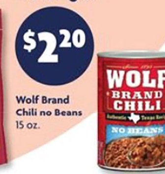 Wolf Brand Chili no Beans