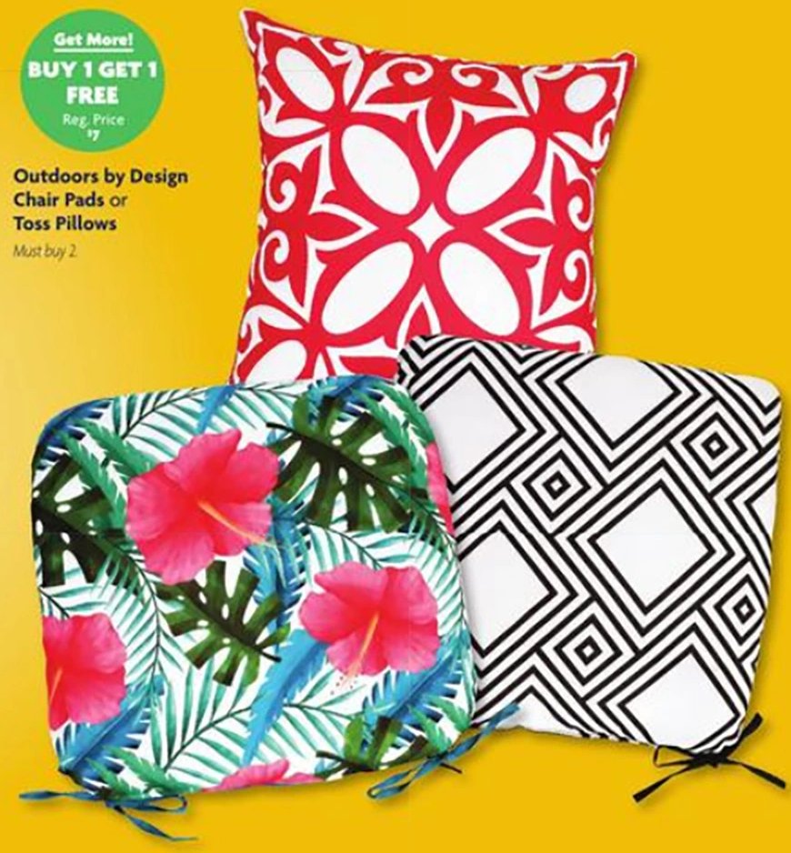 Outdoors by Design Chair Pads or Toss Pillows