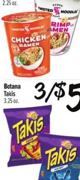 Sopas Instantáneas Twisted Noodles