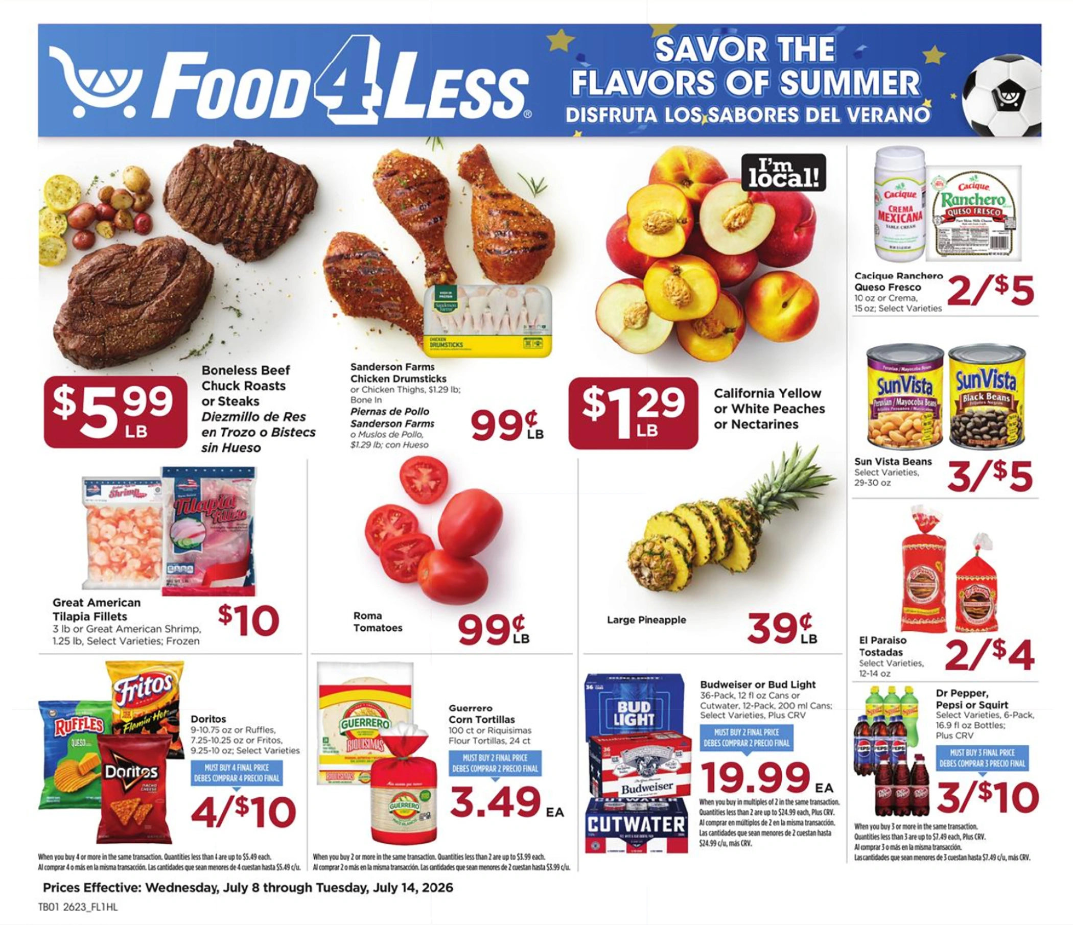 Food 4 Less Weekly Ad Page 1