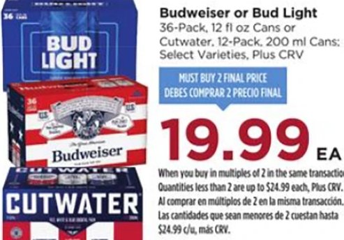 Budweiser or Bud Light