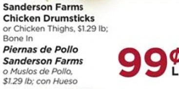 Sanderson Farms Chicken Drumsticks