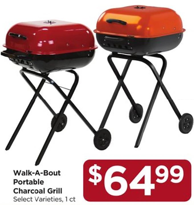 Walk-A-Bout Portable Charcoal Grill