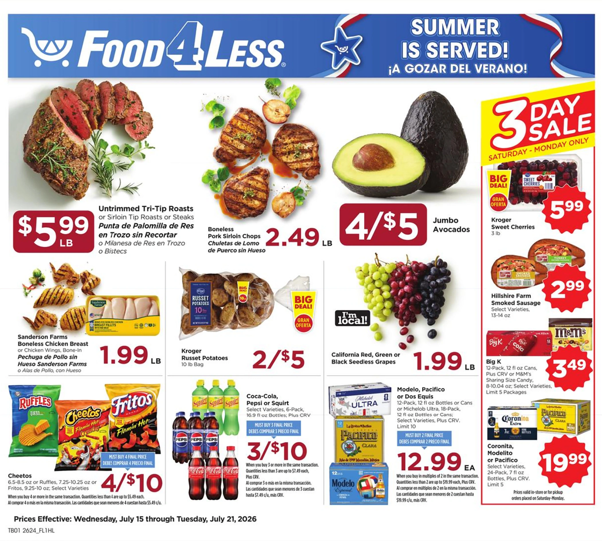 Food 4 Less Weekly Ad Page 1
