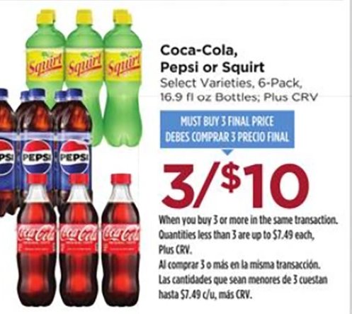 Coca-Cola, Pepsi or Squirt