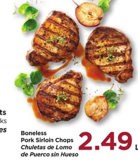 Boneless Pork Sirloin Chops