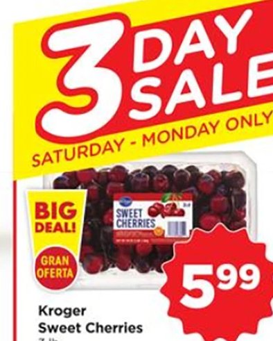 Kroger Sweet Cherries