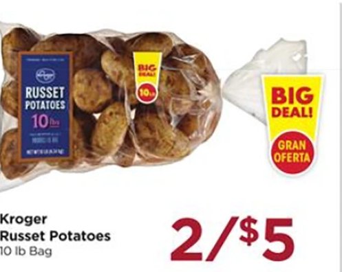 Kroger Russet Potatoes