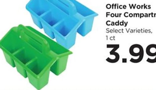 Office Works Four Compartment Caddy