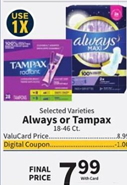 Always or Tampax
