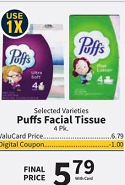 Puffs Facial Tissue
