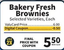 Bakery Fresh Brownies