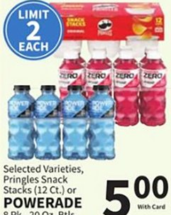 Pringles Snack Stacks, POWERADE