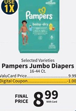Pampers Jumbo Diapers