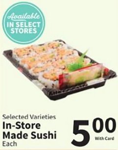 In-Store Made Sushi