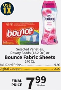 Bounce Fabric Sheets