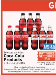 Selected Varieties Coca-Cola Products