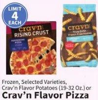 Frozen, Selected Varieties Crav'n Flavor Pizza